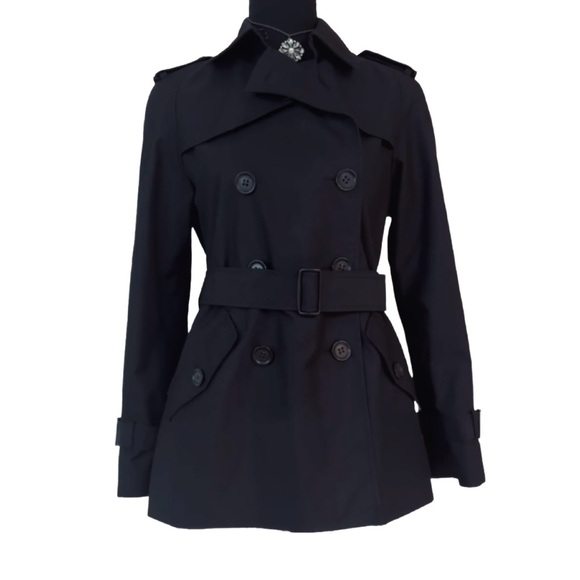 Coach Jackets & Blazers - COACH ~ Women’s black double breast button up classic utility jacket size XS